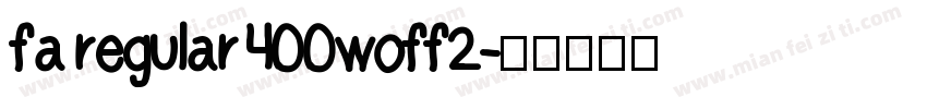 fa regular 400woff2字体转换